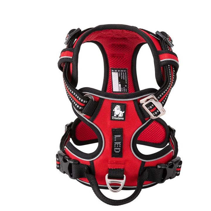 True Love No Pull Explosion Proof Dog Harness - Red, M - Image 2