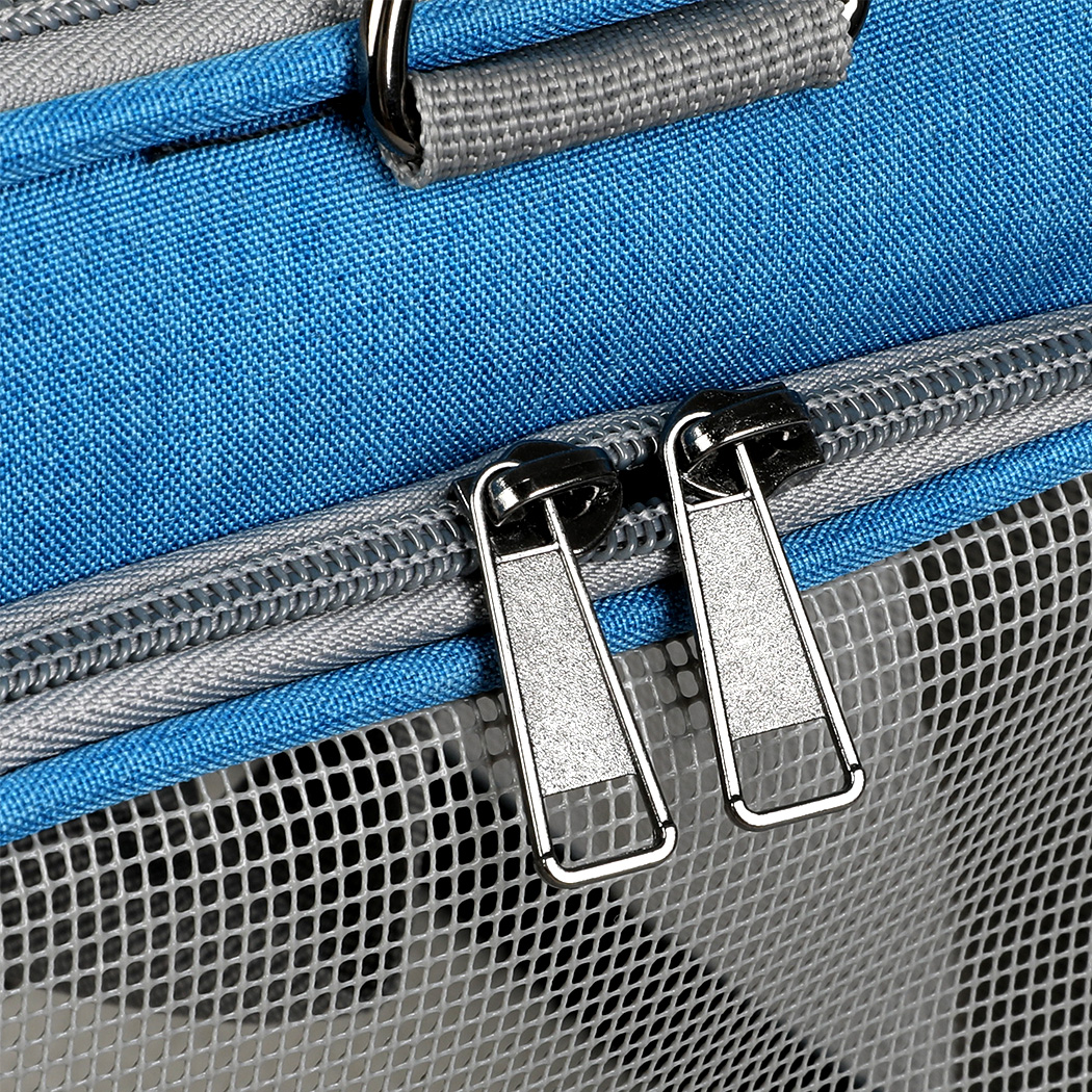 Pawz 3 in 1 Pet Soft Crate Dog Cat Carrier L Size Blue - Image 6